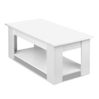 Artiss Lift Up Top Mechanical Coffee Table - White