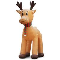 Jingle Jollys 5M Christmas Inflatable Reindeer Giant Deer Air-Power Light Inside