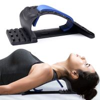Neck Stretcher for Neck, Upper Back and Shoulder Pain Relief for Muscle Relaxation and Spine Alignment, 4 Level Adjustable Cervical