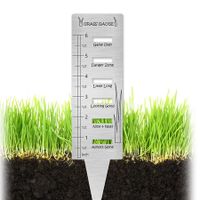 Grass Gauge，Stainless Steel Great Outdoor Grass Ruler Prune Plant Measuring Tools