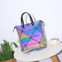 BAOBAO Geometric Purse for Women Magical Changeable Square Purse Large Holographic Luminous Purse Multi-change Crossbody Bag Gifts