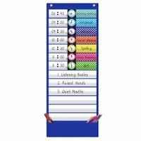 Daily Schedule Pocket Chart,Class Schedule with 13 Cards,13+1 Pockets