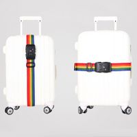 TSA Nylon Multicolour Travel Luggage Strap with 3 Dial Approved Lock and Suitcase Packing Belt