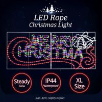 Multi Colour Merry Christmas Rope Light Christmas LED Light Merry Xmas String Light Decorations