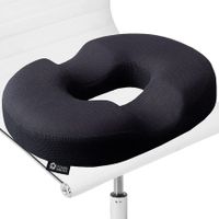 Donut Hemorrhoid Tailbone Cushion - Small Black Seat Cushion for Tailbone Pain Relief