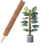 Fiber Totem Pole，Moss Stick for Climbing Monstera Indoor Vines Plant Support Extension