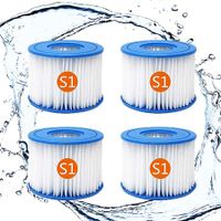 Type S1 Spa Filter Cartridge, Compatible with All for Intex PureSpa Models (4 Pcs)