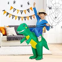 90-120cm Inflatable Christmas Dino  Dinosaur Costume Blow Up Suit Cosplay Costume Christmas Party Halloween