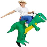 155-190cm Inflatable Christmas Dino  Dinosaur Halloween Costume Blow Up Suit Cosplay Costume Christmas Party