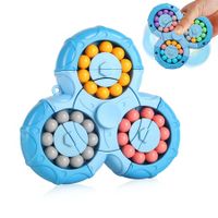 Rotating Magic Bean Cube Spinner Stress Reduction and Anxiety Relief Hand Sensory Toy for Kids, Ideal Party Favor Rotating Magic Bean Games