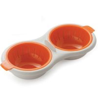 Perfect Poacher Microwavable Double Layer Egg Cooker Cooking Kitchen Tools(1 Pcs)