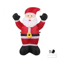 Santaco Inflatable Christmas Decor Cheerful Santa 1.2M LED Lights Xmas Party