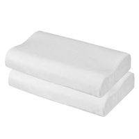 DreamZ 2X Memory Foam Pillow Removable Cover Sleep Down Luxurious B-shape
