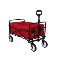 Lambu Garden Trolley Cart Foldable Picnic Wagon Outdoor Camping Trailer Red