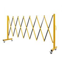 Expandable Portable Safety Barrier With Castors 350cm Retractable Isolation Fence