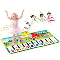 Musical Keyboard Piano Mat Electronic Music Game Dance Mat Early Educational Toys for Boys Girls Christmas Gifts for Kids