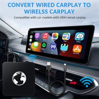 Wireless CarPlay Adapter for iPhone 2022 Newest Fastest Apple CarPlay Wireless Dongle  5.8GHz WiFi, Plug & Play, Easy to Install, Update Online,for most of  Car Model