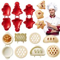 Mini Hand Pie Molds Kit Set of 6 Dough Presser Pocket Pie Molds for Halloween Christmas