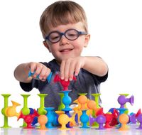 48 Piece Suction Cup Toys Construction Set for Toddlers 3 Year Old Boys and Girls