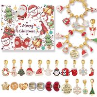 Christmas Countdown Calendar Jewelry Gift DIY Xmas Count Down Bracelet Making Kit
