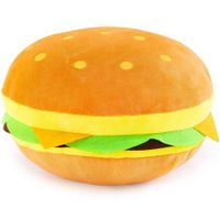 40cm Cute Cheeseburger Stuffed Plush Toy Fluffy Burger Plush Pillows Stuffed Funny Food Pillow Super Soft Gifts