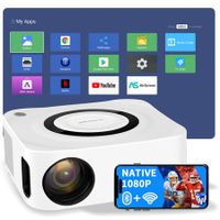 1080P HD 5G WIFI Projector SmartFull HD Portable Projector Large Screen LED Bluetooth HIFI Speaker