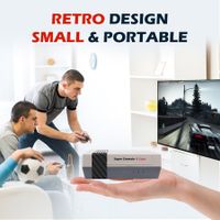 Retro Console X Cube Built-in 40,000+ Games, TV&Game, Game Consoles Support  4K TV 1080P HD Output, 4 USB Port, LAN/WiFi, with 2 Wireless Controllers(128GB)