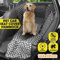 Dog Car Seat Cover Pet Hammock Cat Beach Mat Back Blanket Rear Bench Protector Waterproof Non Slip Storage Pocket