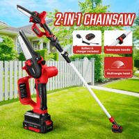 Chainsaw Wood Cutter Cordless Electric Mini Pole Telescopic Handheld 2 In 1 Chain Saw Rechargeable Battery Cutting Machine