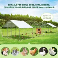 Chicken Coop Run Walk In Chook Cage House Pen Shelter Cat Dog Bird Enclosure Rabbit Hutch Extra Large 300x1000x195cm
