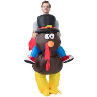 Inflatable Turkey Costume Thanksgiving Party Funny Turkey Suits Blow up Costumes 150-190cm