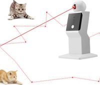 Cat Laser Toy Automatic Random Interactive Laser for Indoor Kittens Dogs Cat Red Dot Exercising Toy (USB Charge)