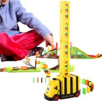 Automatic Domino Train Blocks To Build And Stack Toys For Boys And Girls