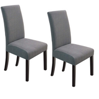 Dining Chair Covers Stretch Chair Covers Parsons Chair Slipcover Chair Covers for Dining Room Set of 2, Light Grey
