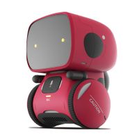 Kids Robot Toy Smart Talking Robots Intelligent with Voice Controlled Touch Sensor Singing Dancing Repeating Gift For Age 3+ (Red)