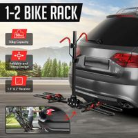 2 Bike Rack for Car SUV Rear Bicycle Holder Carrier Hitch Mount Platform Holder Hatchback Foldable Tilting Design