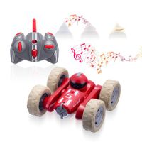 RC Cars Stunt car Remote Control Car Double Sided 360° Flips Rotating Outdoor car Toy Birthday Gift for Boys and Girls Ages 6-14（Red）