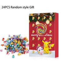 Advent Calendar 2023, 24 Pack/Box Pokemon Toys 24 Days Countdown Christmas Gifts for Kids And  Christmas Hoilday Season, Red