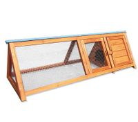 Triangular Wooden Rabbit Hutch