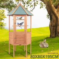 Large Weather Proof Wooden Bird Cage