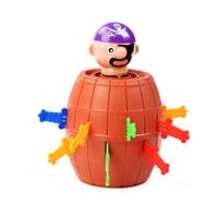Hot Sale Funny Novelty Kids Children Lucky Game Gadget Jokes Tricky Pirate Barrel Game Pirate Bucket Kiddie Toy