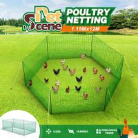 Chicken Run Pen Fence Duck Breeding Farm House Cage Poultry Mesh Netting Enclosure Hutch Outdoor Habitat