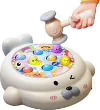 Interactive Whack A Mole Game Hammer Whacking Toy for Kids Ages 3, 4, 5, 6, 7, 8