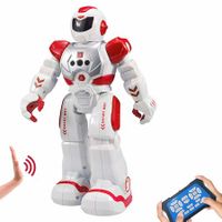 RC Robots Intellectual Gesture Sensor Programmable Toys with Infrared Controller  Kits for Kids Age 6+(Red/White)