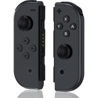 Joy Cons for Switch Controllers,Replacement with Wireless Nintendo Switch Controller,L/R Controllers for Switch Joycons Support Motion Control/Dual Vibration/Wake-up/Screenshot (Black)
