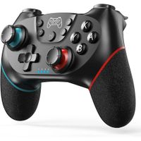 Wireless Pro Controller Gamepad Compatible with Switch Support Amibo, Wakeup, Screenshot and Vibration Functions-Black