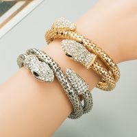 2pcs Snake Bangle Bracelet Golden and Silver
