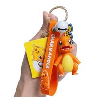 1 Set Pokemon Keychain Accessories, Silicone Cute Kawaii Gift for Boys Girls