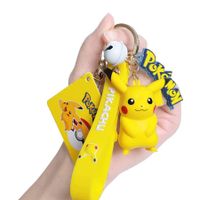 1 Set Pokemon Keychain Accessories, Silicone Cute Kawaii Gift for Boys Girls