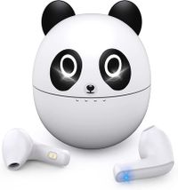 Wireless Earbuds Panda Touch Control Bluetooth Earbuds with Charging case for iPhone Andorid in-Ear Headphone for Kids Adult Gift